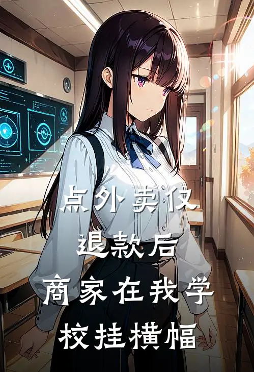 点外卖仅退款后，商家在我学校挂横幅